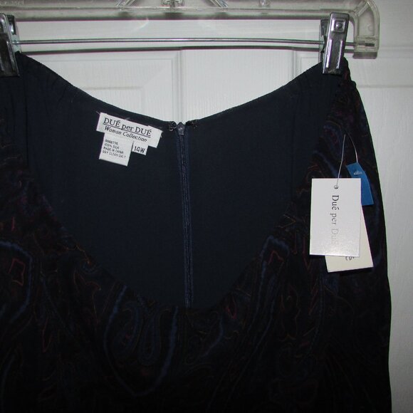 DUE per DUE Silk Print Skirt - Sz 14W - NEW - Picture 9 of 10